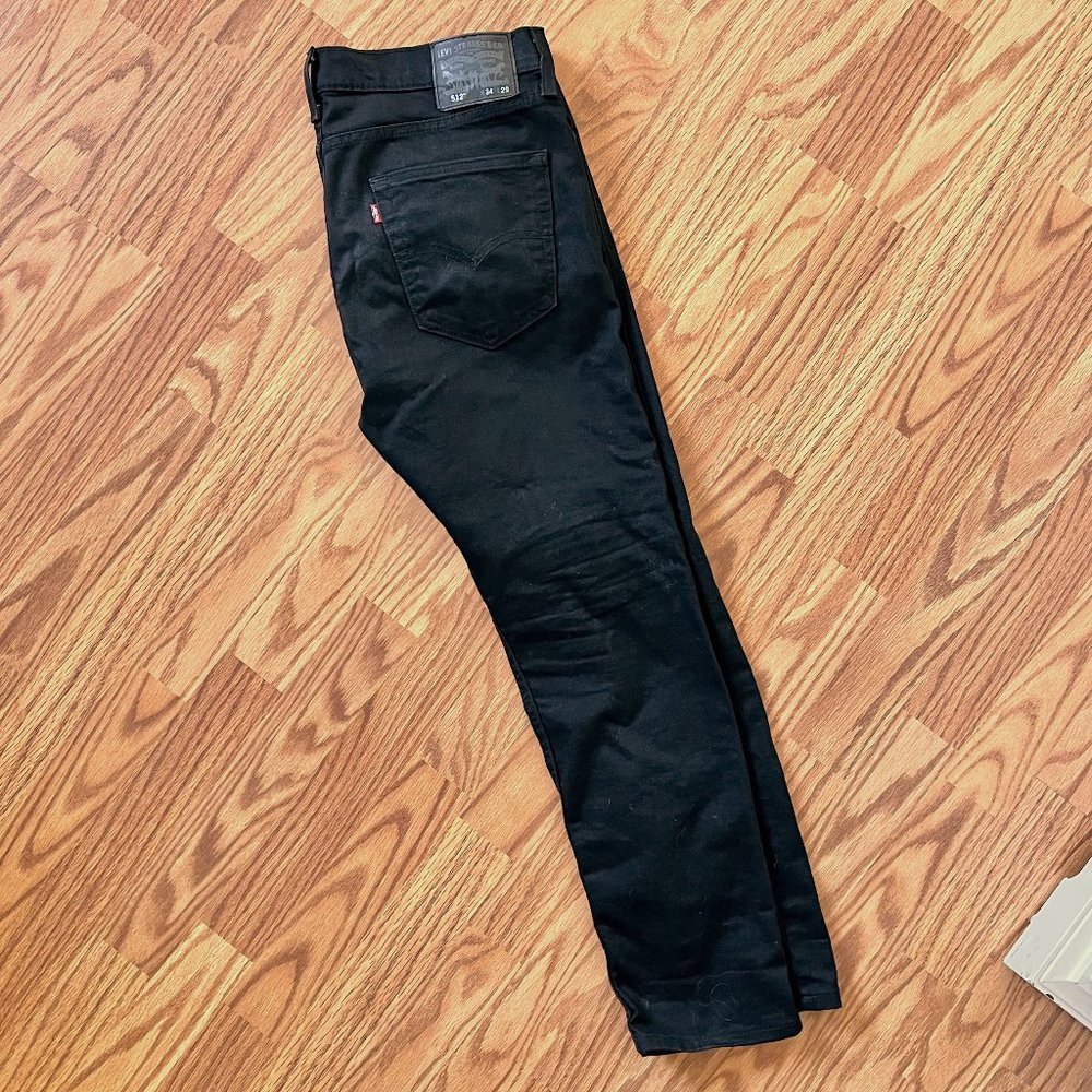 Levi’s Men’s Black 512 Slim Taper Fit Jeans // Size 34x29
